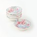Dish For Nuts / Sauce In The Form Of Rings Pink-Blue Color 13 Cm 6 Pieces - 18715