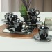 Shizen 12 Pieces Crystal Design Coffee Cups Set For 6 Persons