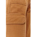 Straight Fit Cargo Light Brown Women's Trousers