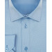 Süvari Wide Cut Dobby Blue Men's Shirt
