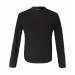 Süvari Wide Cut O Neck Patterned Black Men's Knitwear Sweater