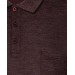 Süvari Wide Cut Polo Collar Jacquard Pocket Claret Red Men's T-Shirt