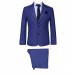 Business Slim Patterned Navy Blue Suit -- Süvari