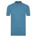 Süvari Plus Size Polo Neck Blue Men's T-Shirt