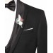 Men's Wedding Suit Set Slim Fit Blazer One Button Black Süvari