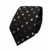 Black Süvari Hand-Patterned Tie / Cravat