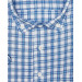 Patterned Short Sleeve Blue Men's Shirt