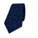 Horseman Patterned Navy Blue Tie