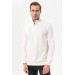 Süvari Zippered Stand Up Collar Thessaloniki White Sweatshirt