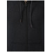Süvari Hooded Zipper Collar Regular Fit Plain Anthracite Sweatshirt
