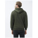 Süvari Hooded Zipper Collar Regular Fit Plain Green Sweatshirt