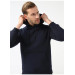 Süvari Hooded Collar Regular Fit Plain Navy Blue Sweatshirt
