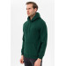 Hooded Collar Regular Fit Plain Green Sweatshirt