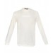 Men's Sweatshirt With Round Neck And Long Sleeves "Join" Print, White Süvari
