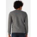 Süvari O Neck Long Sleeve Gray Waffle Patterned Slim Fit Men's Knitwear Sweater