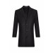 Süvari̇ Comfortable Fit Pointed Collar Dark Gray Patterned Men's Coat