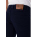 Süvari Slim 5 Pocket Canvas Navy Blue Trousers