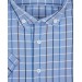 Süvari Slim Fit Short Sleeve Blue Men's Shirt