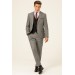 Men's Formal Suit Set Of Slim Fit Dobby Fabric, Black Süvari