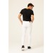 Süvari Super Slim Fit White Denim Trousers