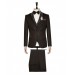 Vest Black Slim Fit Groom Suit