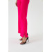 Slit Detailed Wide Leg Dark Pink Women's Trousers