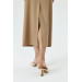 Slit Detailed Camel Maxi Skirt