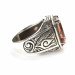 925 Sterling Silver Rectangle Stone Men's Ring