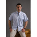 Advante Short Sleeve Pocket Casual Cut Collar Buttoned Slim Summer Men's Shirt