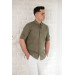 Textured Slimfite Men's Shirt With Advante Collar Buttons