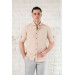 Textured Slimfite Men's Shirt With Advante Collar Buttons