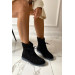 Bangle Black Lace-Up Women's Boots