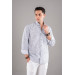 Bican Classic Cut Patterned Long Sleeve Shirt With Pockets