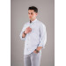 Bican Classic Cut Patterned Long Sleeve Shirt With Pockets