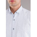 Bican Classic Cut Patterned Long Sleeve Shirt With Pockets