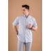 Bican Classic Cut Men's Shirt With Pocket Plaid Pattern Cotton