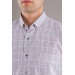 Bican Classic Cut Men's Shirt With Pocket Plaid Pattern Cotton