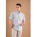 Bican Classic Cut Men's Shirt With Pocket Plaid Pattern Cotton