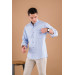 Bican Classic Cut Shirt With Pocket Patterned Cotton Long Sleeve Shirt