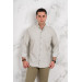 Bican Classic Cut Shirt With Pocket Patterned Cotton Long Sleeve Shirt