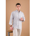 Bican Classic Cut Shirt With Pocket Patterned Cotton Long Sleeve Shirt