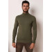 Brng Half Balikçi Slimfit Lycra Men's Sweater