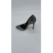 حذاء نسائي ذو كعب رفيع لون فضي مناسب للسهرات و الحفلات Çagatay 052