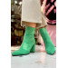 Cameo Green Suede Women's Heeled Boots