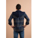 Double Pocket Slimfit Hooded Men's Lumberjack Shirt