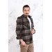 Double Pocket Slimfit Hooded Men's Lumberjack Shirt