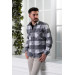 Dorss Slimfit Double Pocket Plaid Men's Lumberjack Shirt