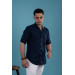 Dorss Slimfit Collar Linen Summer Men's Shirt