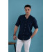 Dorss Slimfit Collar Linen Summer Men's Shirt