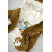 Boy Baby Cardigan With Zipper And Double Bag Welsoft 3-Piece Suit